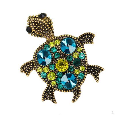 Zee Dieren Schildpad Kristal Broche Speld Sieraden -