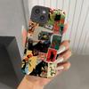 Vintage Black Cat Collage Pattern Artistic Poster Style Phone Case for iPhone 17 16 15 14 13 12 11 16E Series Pro Max Plus