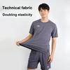 Li Ning Minimalist Fashion Comfortable Breathable Sports Training Football Suit Unisex suits Night-Shadow-Blue AATS055-6