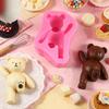 Silicone Bear Cake Molds For Baking Chocolate Candy Jellies With Cute Kicking Leg Design Easy To Releases For Home Kitchens