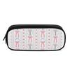 Pencil Bag Practical Wear Resistant Polyester Easy Open Zipper with Mesh Pocket Removable Divider and Pen Slots for Students