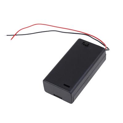 2 x AA 3 V Batteriehalter, Anschluss, Aufbewahrungsbox, Ein/Aus-Schalter mit Anschlusskabel
