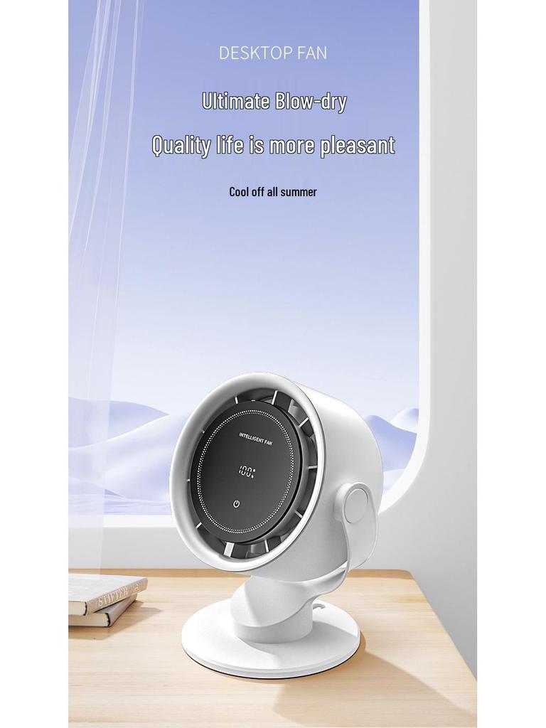 High-Speed Bladeless USB Charging Desktop & Wall-Mounted Silent Fan