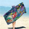 Personalized Princesses Circle Beach Towel Microfiber Beach Towel Thin Absorbent for Beach Swimming Yoga Bath Sports. 0910278