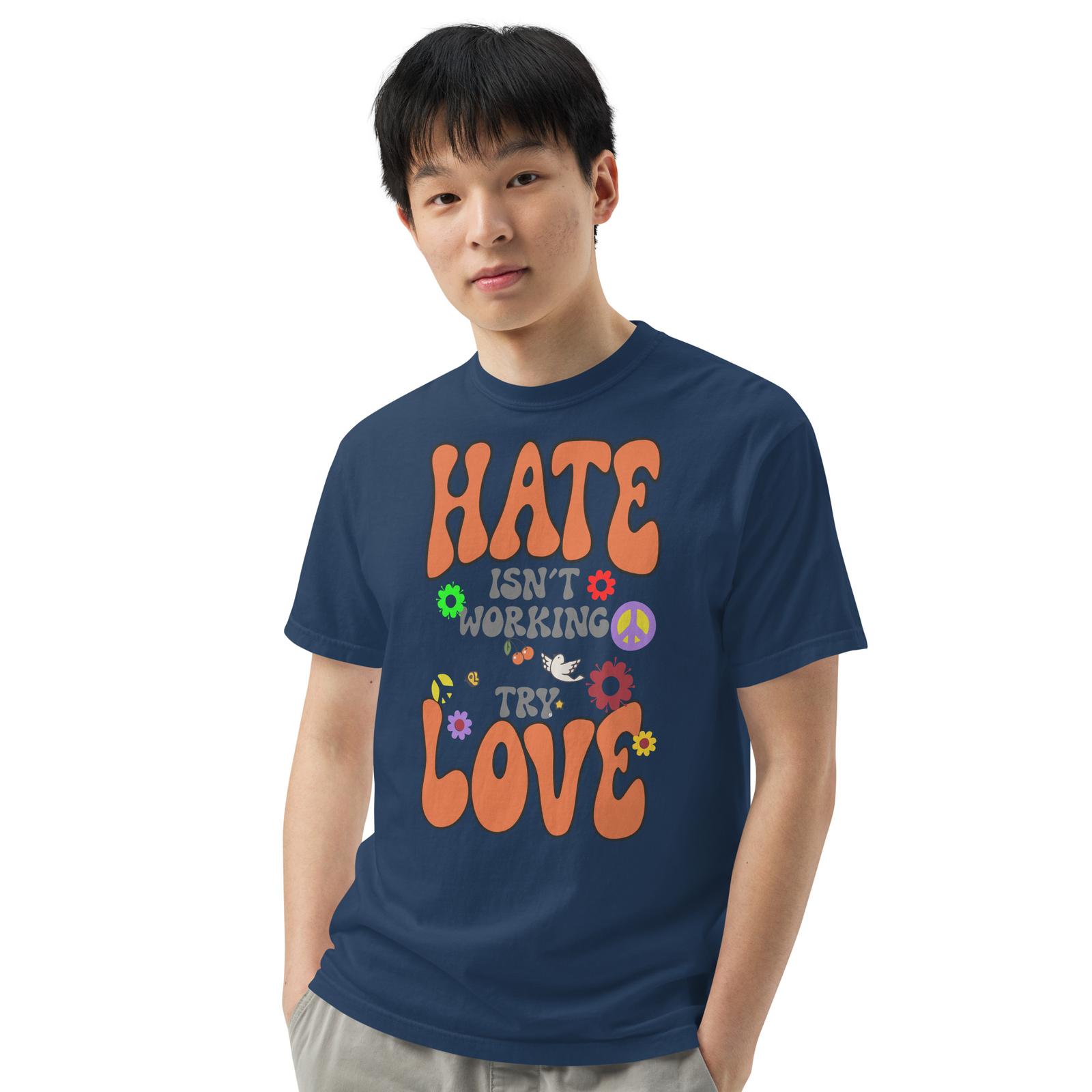 Try Love Unisex garment-dyed heavyweight t-shirt L