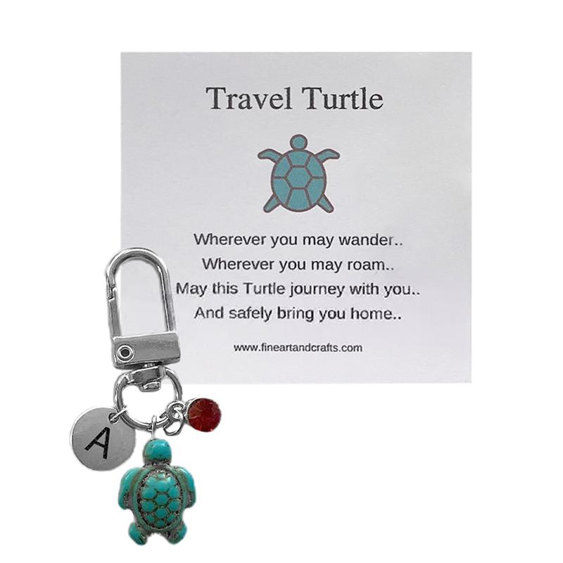 

Персонализированный брелок для ключей в виде морской черепахи для путешествий на удачу брелок для ключей в виде черепахи для путешествий кулон-шарм подарок