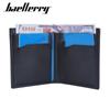 Wallet Men's Short European American Business Thin Two Fold Retro Vertical Soft