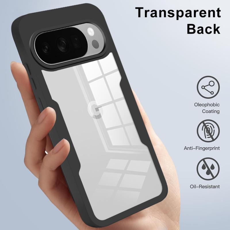 360 Full Body Screen Protector Transparent Case for Google Pixel 10 9 Pro XL / 10 9 Pro / Pixel 10 9 Shockproof Phone Cover