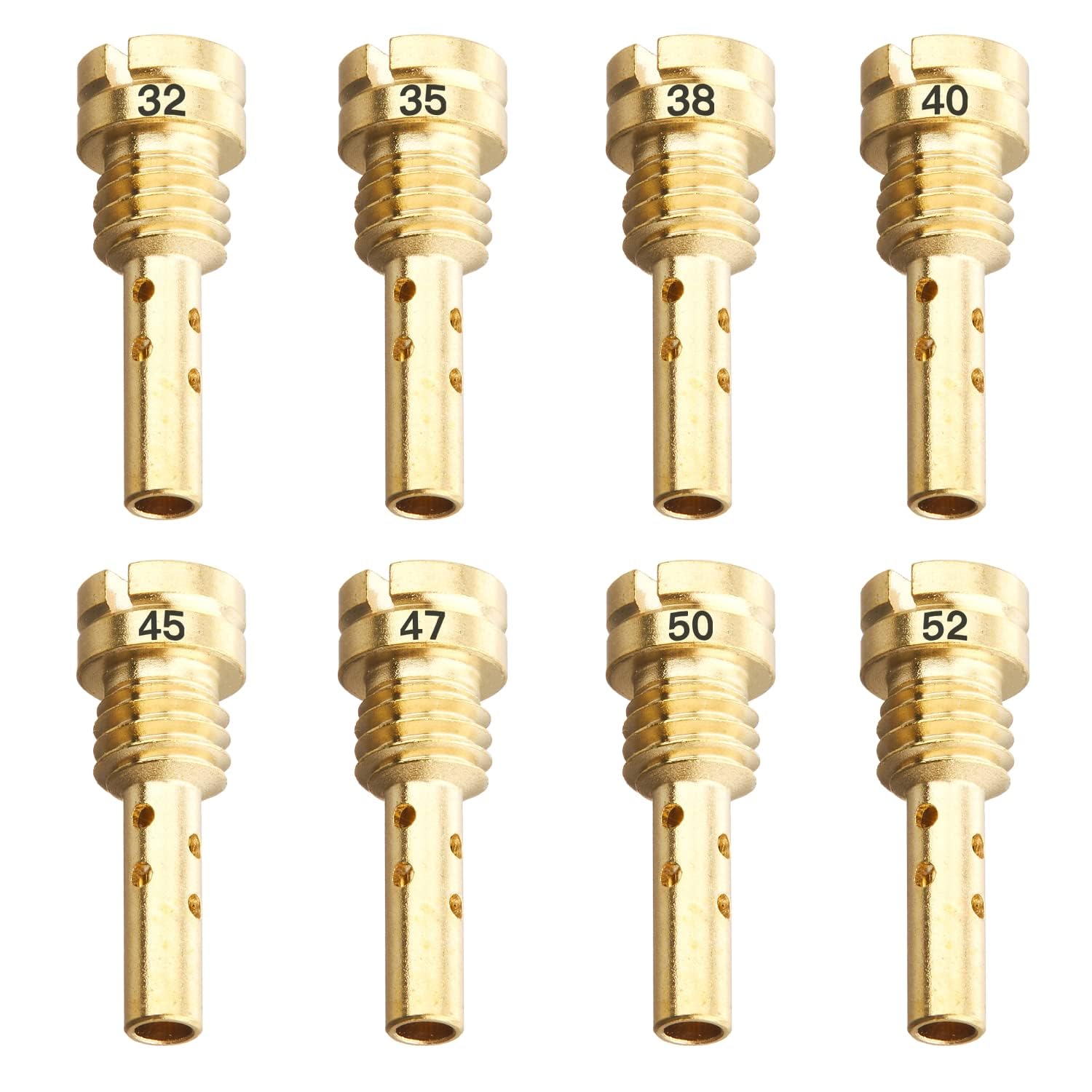 

Pilot Jet Jetsetmoto FCR28 Carburetor #40#45#47#50#52#55#57#60 (15X5.4) Pilot Jet Set Zephyr/ZRX/ZZR/ZXR Bike Equipment for 8pcs#32-#52