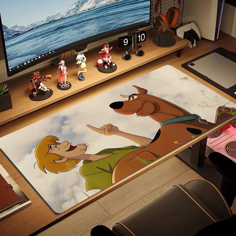 Scooby‑Doo Print Cushion Non-slip Laptop Tablet Big Mousepad XXL Mat Mini PC Playmat With Lock edge