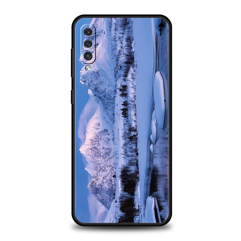 

Зимний чехол для телефона с изображением природы и снега для путешествий для Samsung A12 A32 A50 A70 A20E A20S A10 A10S A22 A30 A40 A42 A52 5G A02S A04s Samsung A02S