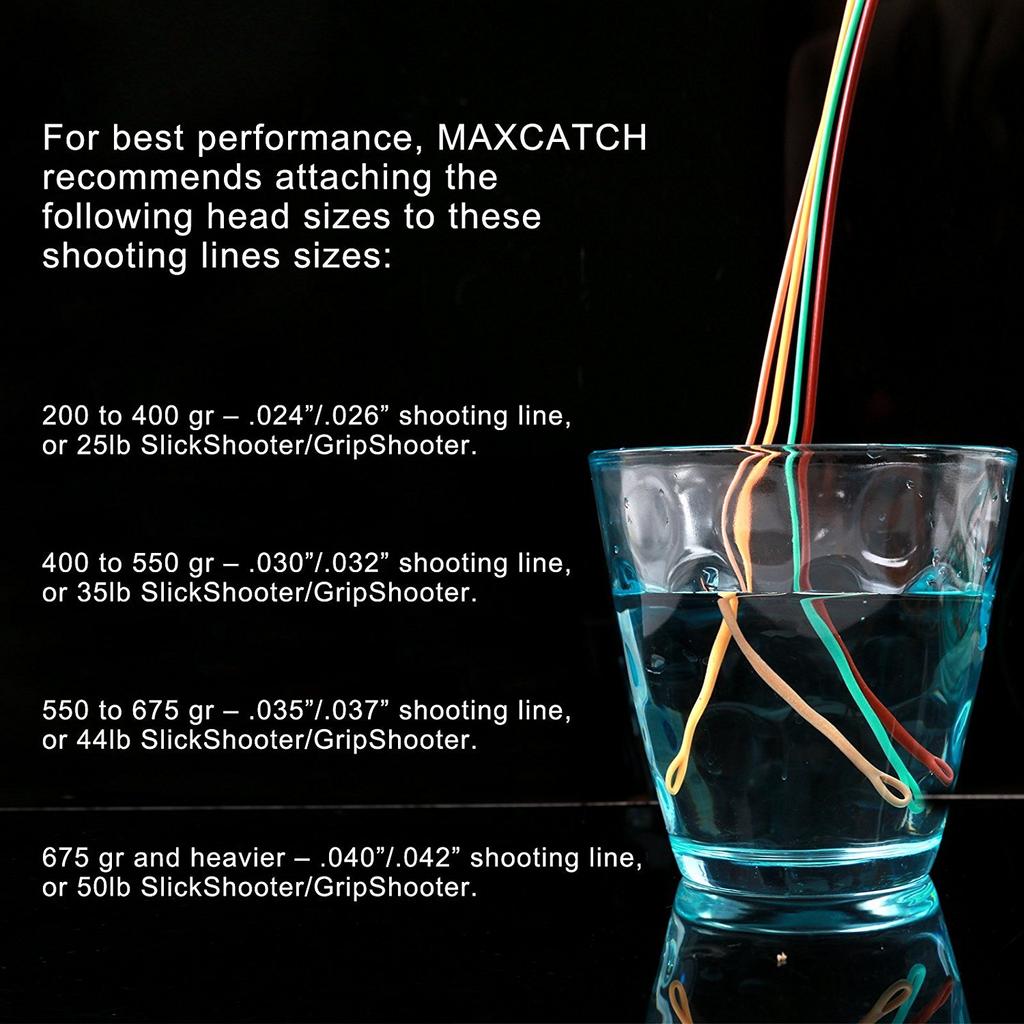 Maxcatch Skagit Shooting Head GR 17 FT with 2 Welded Loops Fly Line 23FT 250g-650 FT-25 (Teal/Orange, 450GR)