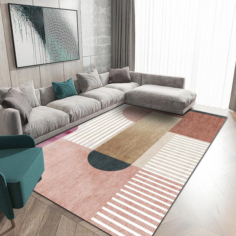 Simple Ins Living Room Light Luxury Large Area Carpet Living Room Decoration Home BB Rug Bedroom Blanket Square Soft Bath Mat