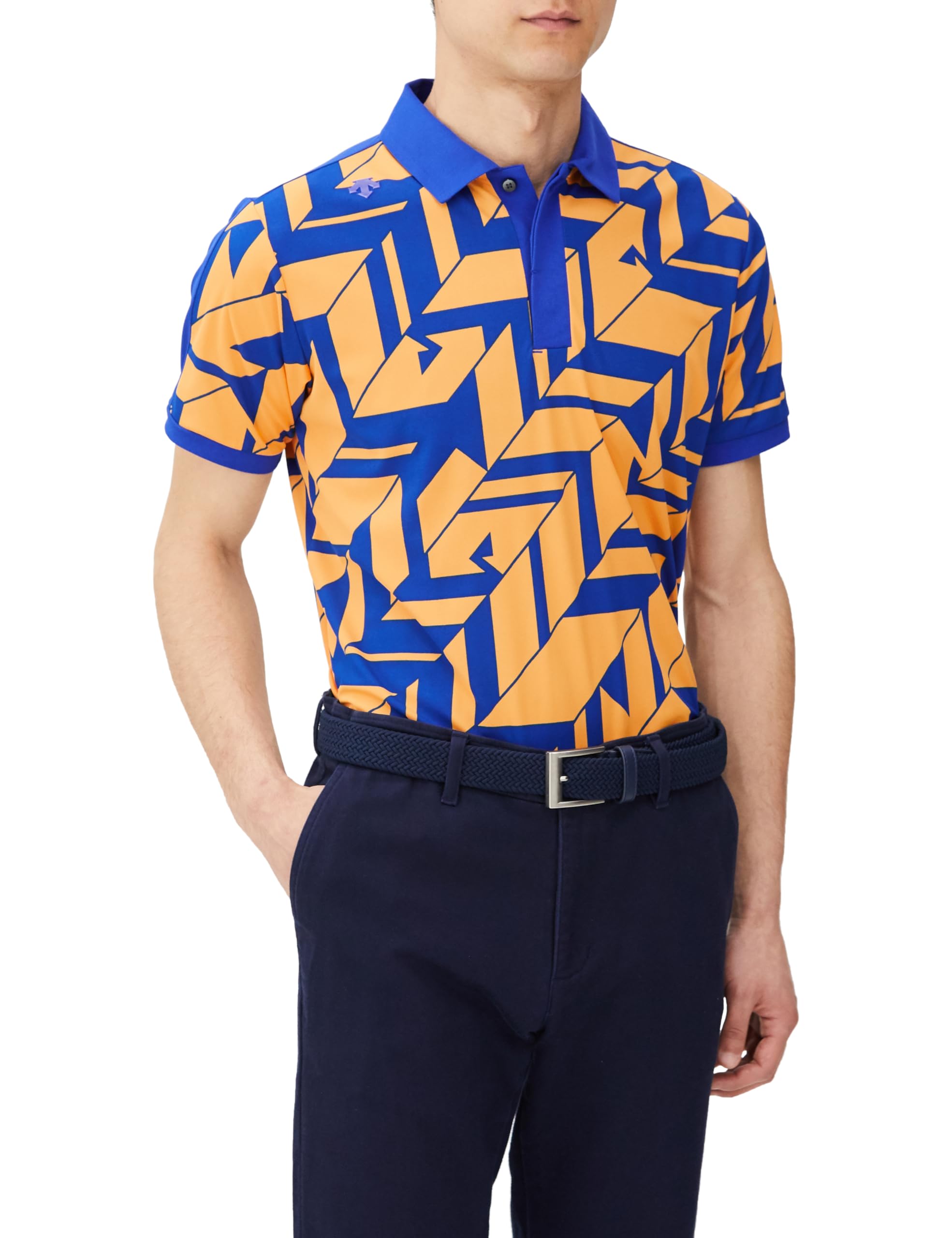 

Short Sleeve Sweat Quick UVCUT All Over Recycled OR00 Equivalent to Japanese Size 2L [DESCENTE GOLF] Shirt, Absorbent, Drying, UPF15, Coolist,