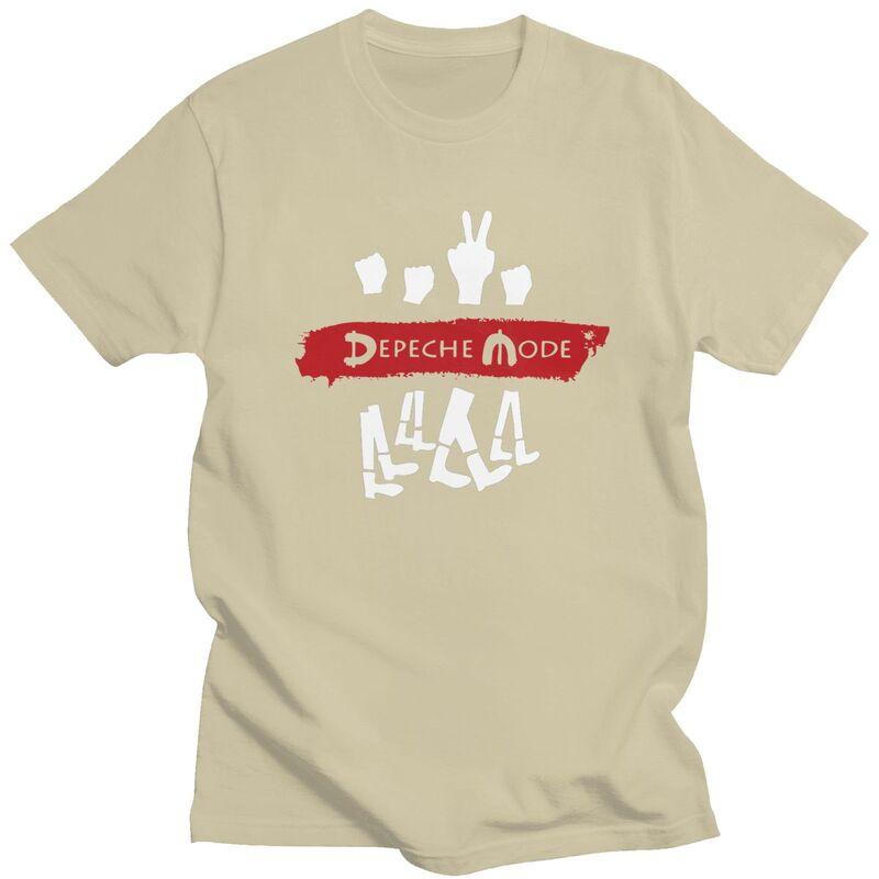 Custom DDepeche Cool Mode Electronic Rock T Shirt for Men Pure Cotton Tshirt Leisure Tee Tshirts Slim Fit Clothing Gift