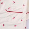 Cherry Print Women's Pajama Set - Short Sleeve & Shorts, European & American Style Home Wear