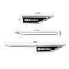 YCGG5 2Pcs Car Door Fender Side Blade Badge Car Body Protective car Metal Sticker For Skoda VRS Octavia FABIA KODIAQ RAPID SUPERB