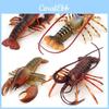 Marine Life Pvc Toy Set With Realistic Boston Lobster Models For Aquarium Decor