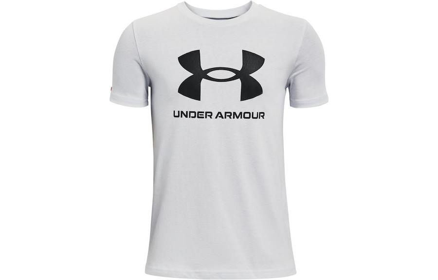 Under Armour Sportstyle T Shirt Gray Kids  1363282-014 YLG