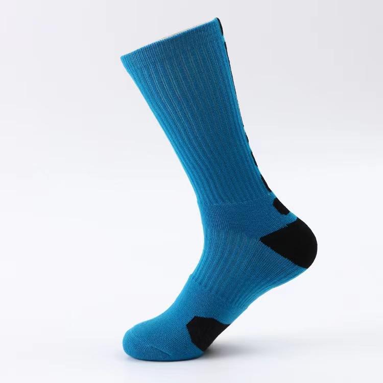 Men's Spring and Autumn Professional Basketball Running Sports Sweat Absorbing Towel Bottom High Socks