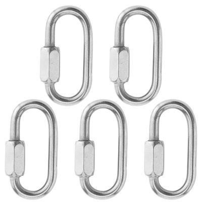 Moschettoni M4 Clip Robuste in Acciaio Inossidabile Fibbie di Sicurezza Resistenti al Carico