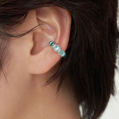 Geegee [argent925] manchette d'oreille en résine