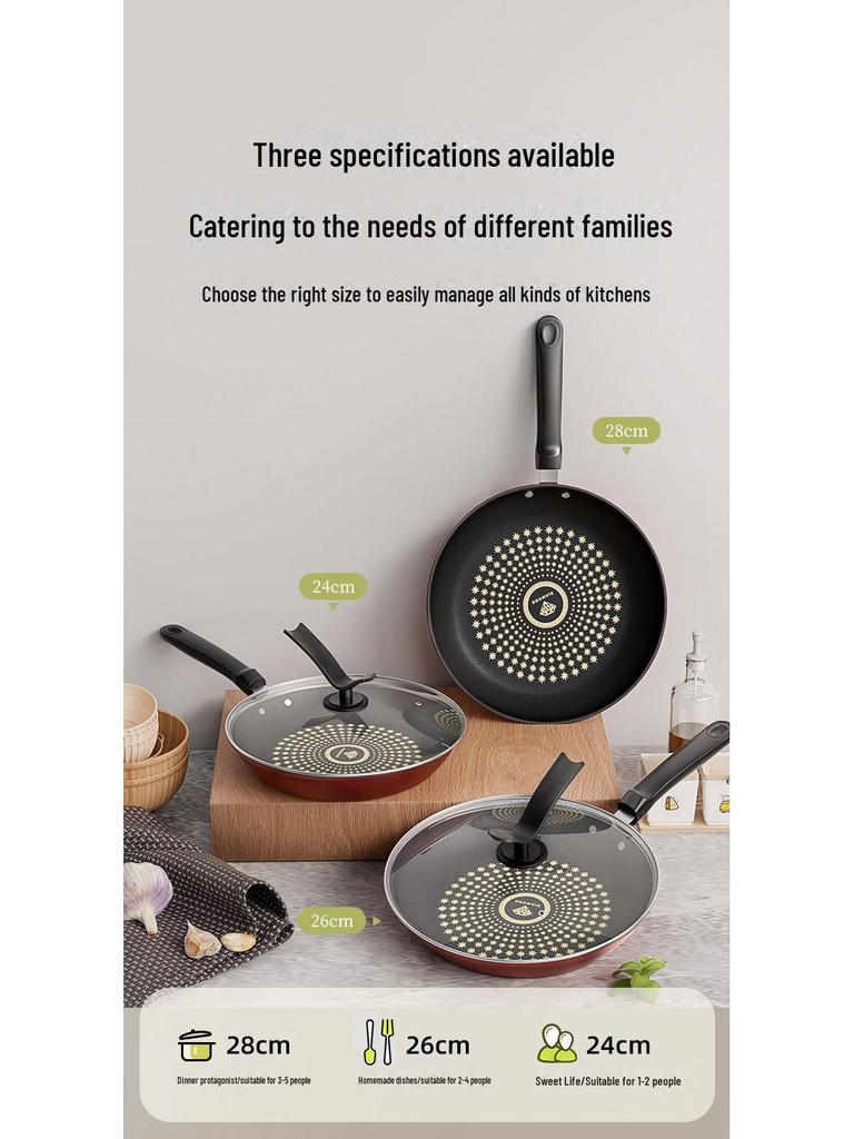 Crystal Diamond Multi-Function Non-Stick Frying Pan for Steaks & Pancakes