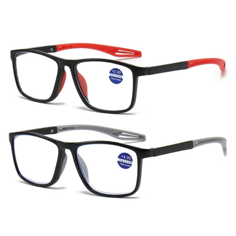 TR90 Sport Reading Glasses Men Ultralight Anti Blue Light Presbyopia Eyeglasses Men's Hyperopia Optical Eyewear Diopters