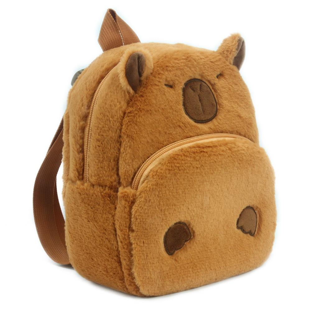 

Плюшевый рюкзак в корейском стиле с капибарой, ПП хлопок, студенческая сумка для книг, мультяшная школьная сумка, студенты