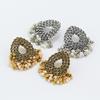 Hollow Pearl Tassels Inlaid with Diamonds Retro Folk Earrings Female Earrings Eid Al-Fitr Lasser Bairam