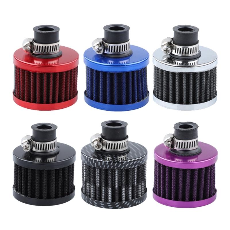 Engine Breather Filter Replacement, 12 Mm Engine Cover Filter with Metal Housing for Breather Line Service and Care