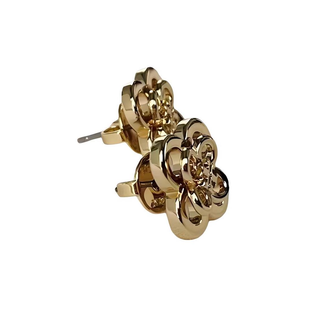 Tory Burch Clover Design 18K Gold Earrings Women earrings 153719-720
