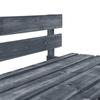 Banc palette de jardin en bois gris - VIDAXL - 2 personnes - 110x65x55cm