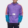 Adidas Neo Half-Zip Windbreaker Hooded Sports Jacket Men Outerwear Purple GM2280
