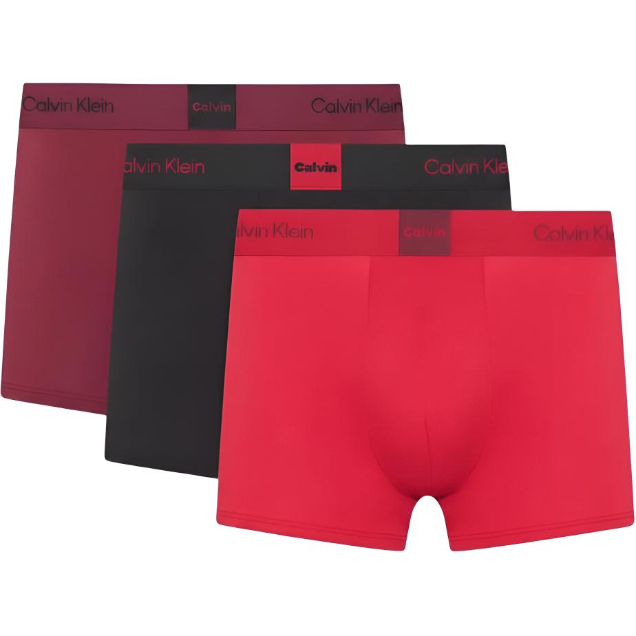 Calvin Klein Letter Bund Bequem Einfach Weich Boxershorts Herrenunterwäsche LV00NB4476-3U4 M black