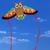 Owl Patterned Kites High Visibility Encourages Motor Skills Development Outdoor Exploration Gift