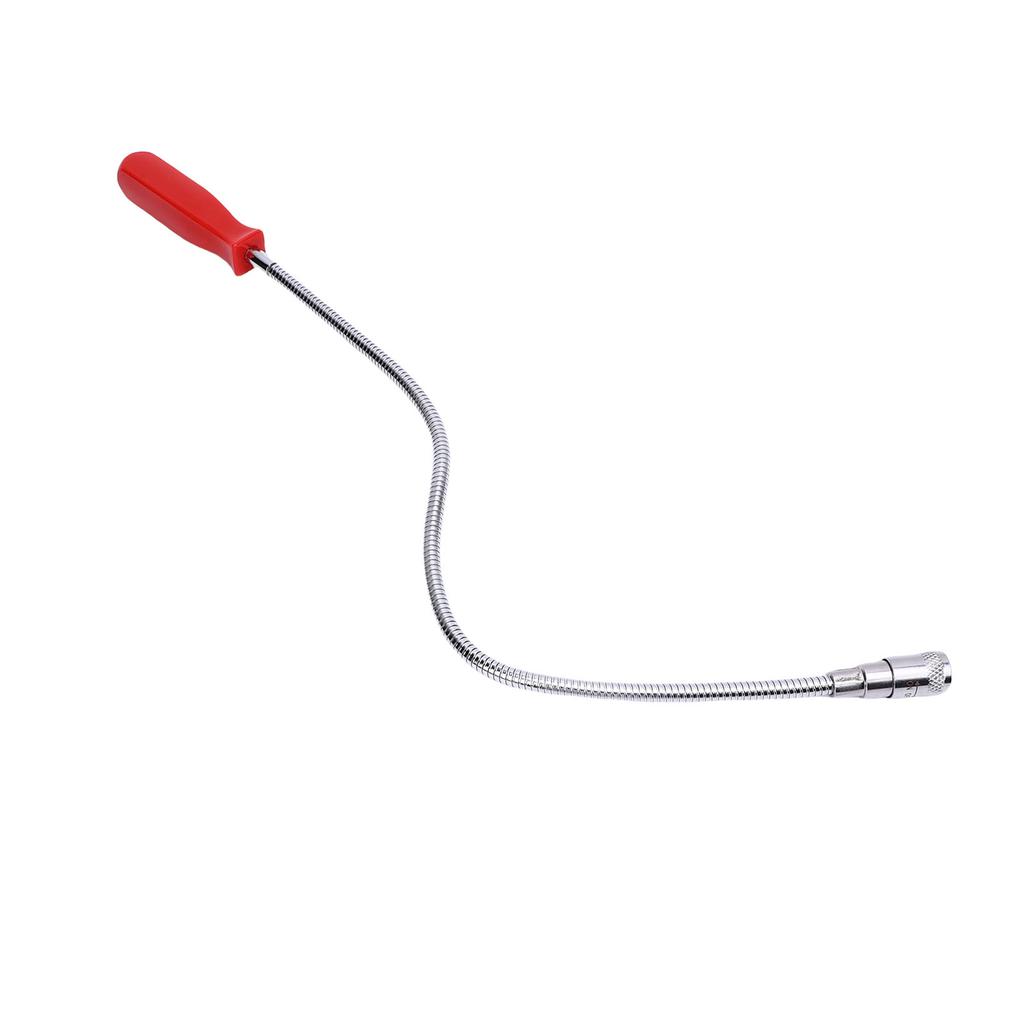 Flexible Magnetic Pickup Tool with LED Light Powerful 585mm 23.03in Long Reach Bendable Retriever Stick with 8LBS