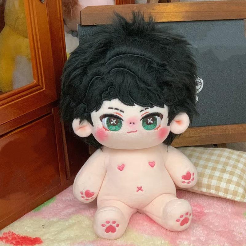20cm Cute Cartoon Idol Cotton Doll Stuffed Plush Toy Dolls Can Change Clothes Fans Collection Gift for Girls Boys Kids