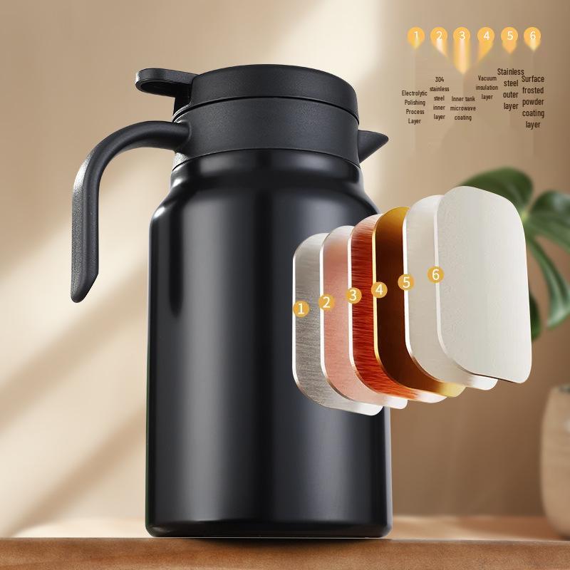 Large Capacity 304 Stainless Steel Insulated Tea Infuser Kettle for Home and Office