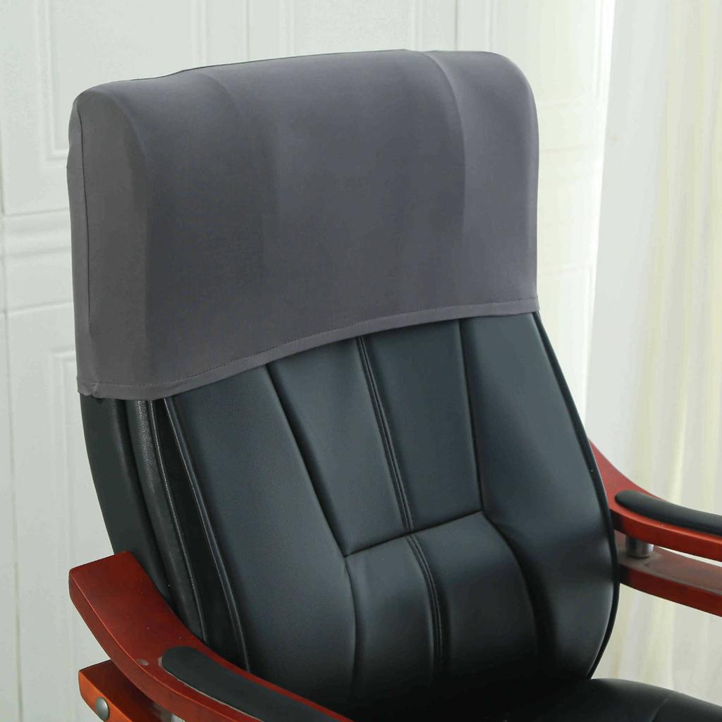 Elastic Boss Chair Headpillow Case Office Chair Cover Swivel Chair Headpillow Case Computer Chair Headpillow Seat Dustproof Head Cover