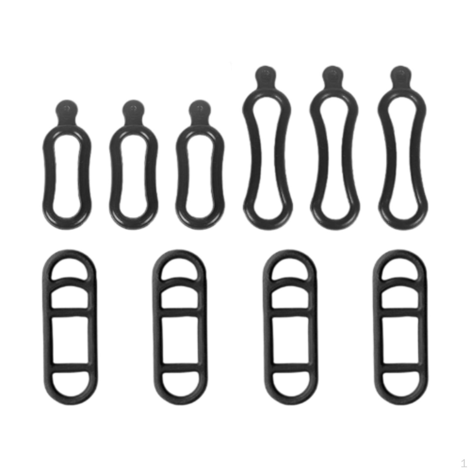 

5/10 шт. Аксессуары для велосипеда, простой в использовании черный крепежный ремень, резинки для езды 10 Pieces