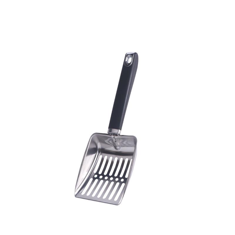 Large Stainless Steel Fine-Hole Cat Litter Scoop & Reptile Poop Shovel