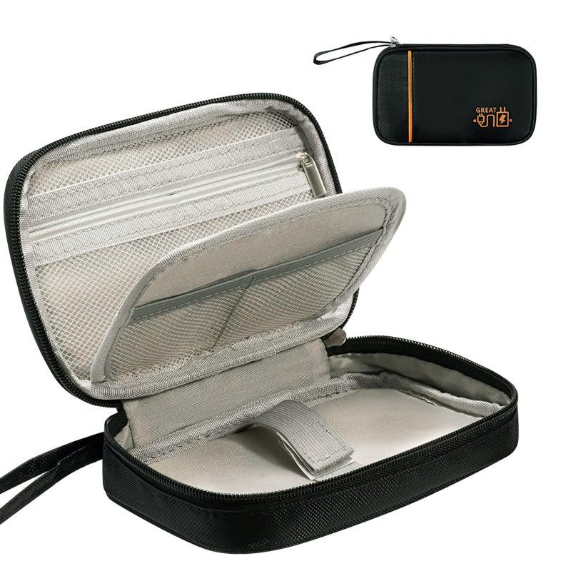 Rocketek Transporttasche Externe Festplattenschutz Aufbewahrungstasche für 2,5-Zoll-Festplattenabdeckung Gehäuse Powerbank-Tasche Box