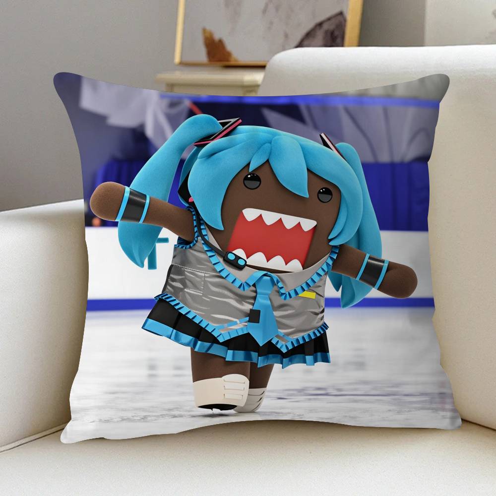 

Cute Domo Kun Pillow Gift Home Office Decoration Pillow Bedroom Sofa Car Cushion CoverPillow Case 12x12Inch