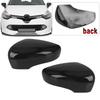 Glossy Black/White Car Side Door Rearview Mirror Cover Cap For Renault Clio 4 Mk4 / Zoe / Captur 2012- Door Wing Mirror Case