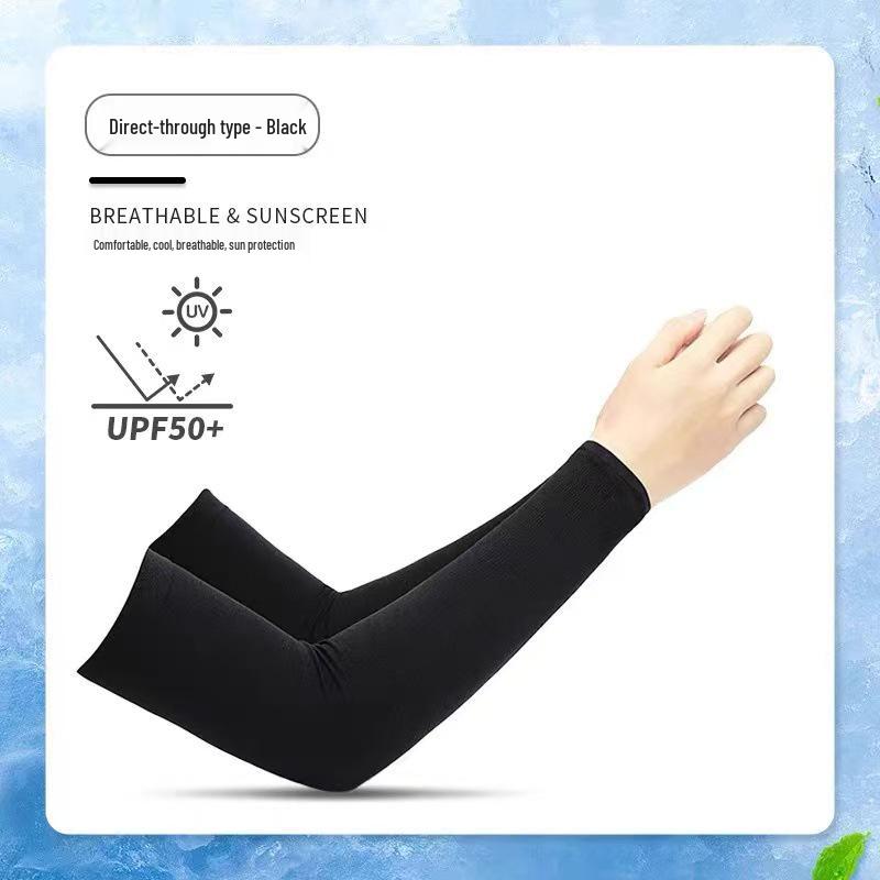 Ice Silk Anti-UV Sun Protection Sleeves for Men & Women – Cool Arm Covers for Driving