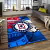 1pc Football Team Design Area Rug - Non-Slip, Soft & Cozy Floor Mat for Living Room, Bedroom, Office - Indoor/Outdoor Decorative Carpet