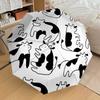 1 Stück Kuhmuster Automatischer Öffnungs-/Schließschirm, Formelle Anlässe - Ideales Geschenk für Familie oder Freunde, Outdoor-Accessoire yy251211148