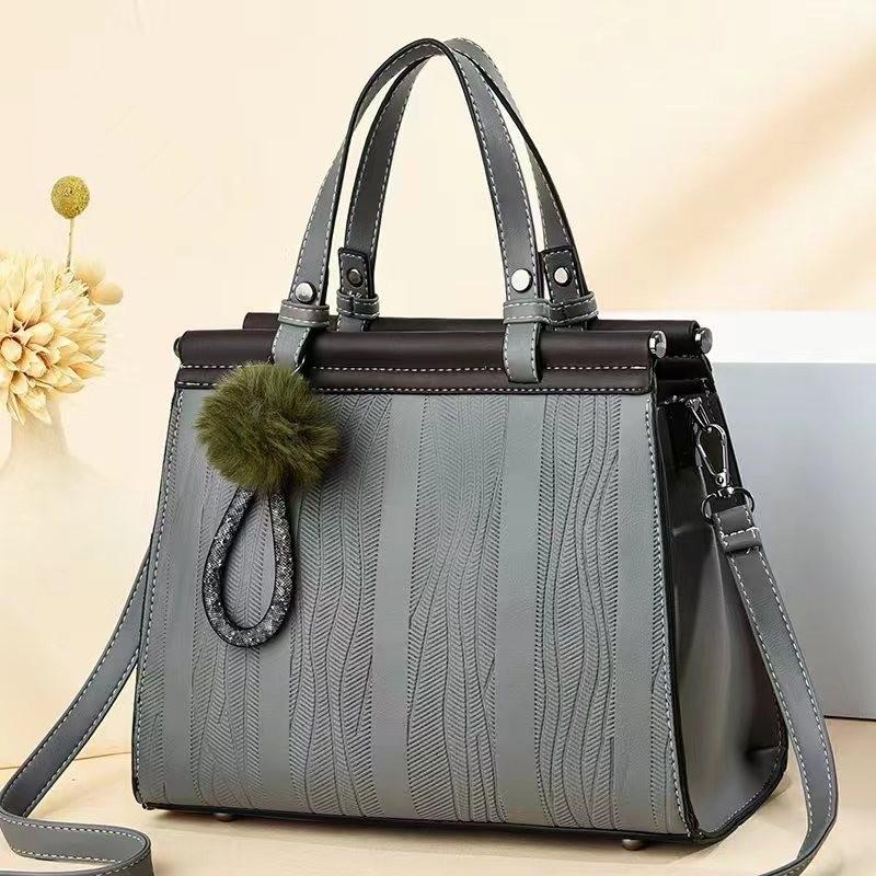 Fashionable Retro Striped Handbag In Multiple Colors For Everyday Use Perfect For Moms