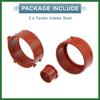 Motoforti 3pcs Red Turbo Intake Seal Rubber A6420940080 for Mercedes-Benz R320 2007-2008 for Mercedes-Benz E320 2007-2008 for Mercedes-Benz ML320